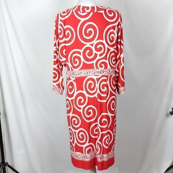Dressbarn Swirl Print Midi Dress - Picture 5 of 8